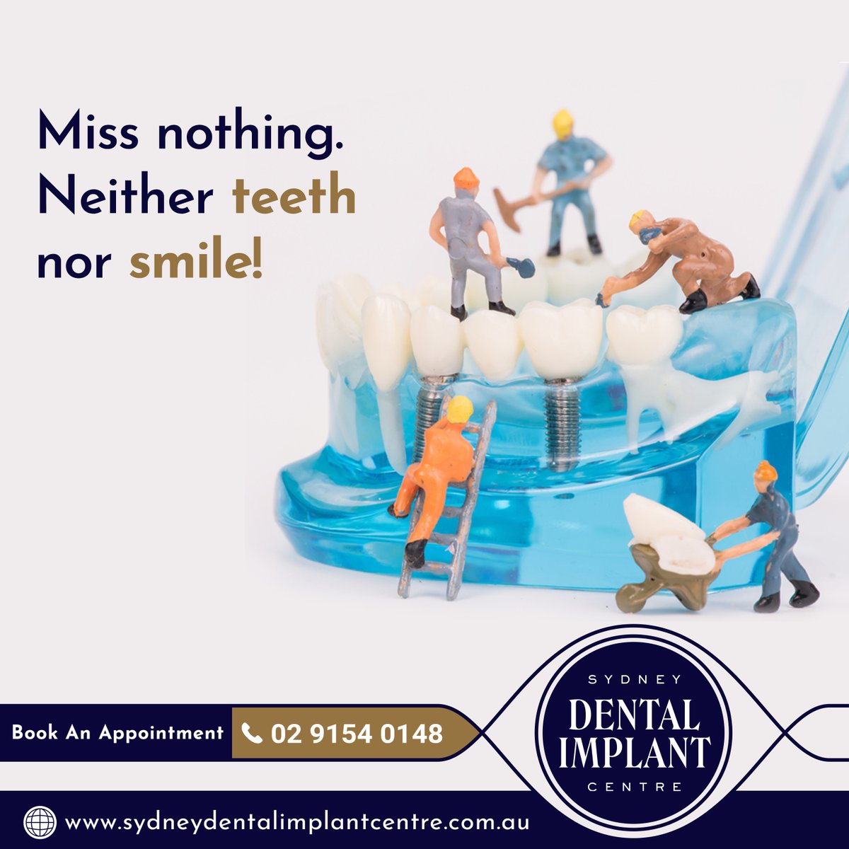 sydneydentalimp's tweet image. You're just a Dental Implant away from rediscovering your smile and fixing the problem of that lost tooth forever. Dental implants are the ideal tooth replacement option as they can restore functionality, feel comfortable, and look spectacular.
#DentalImplants #losttooth