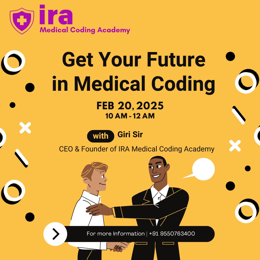 IraCoding's tweet image. IRA Medical Coding Academy
"Join Us and Elevate Your Career in Medical Coding—Where Precision Meets Excellence!"
✅ #MedicalCodingTraining
✅ #BestMedicalCodingTraining
✅ #MedicalCodingCourses
✅ #MedicalCodingInstitute
✅ #HealthcareCareers
✅ #MedicalBillingAndCoding