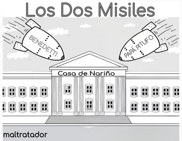 maltratador001's tweet photo. Los dos misiles que esperamos que exploten en la Casa de Nariño...
#FelizMiercoles
Papá pitufo, Benedetti #PapáPetrufo
#SiguemeYTeSigo #felizmiércoles
#PapáPitufo #Benedetti
#FelizMiercolesParaTodos
#FelizMiercolesATodos https://t.co/f2zBgtRHvu