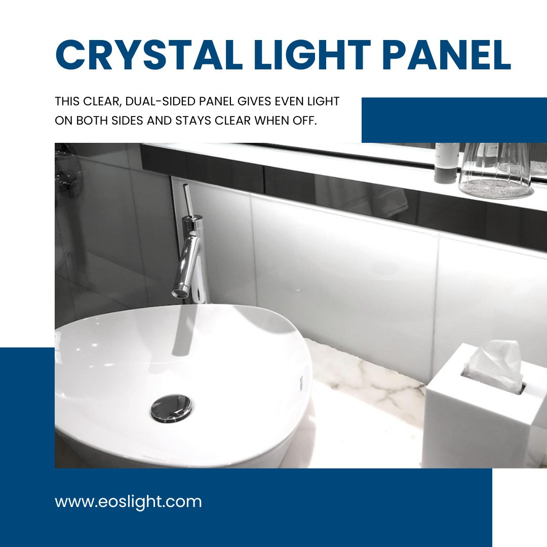 eoslightpanels's tweet image. Upgrade your design with the CRYSTAL Light Panel System! Clear, even light on both sides for shelves, signage, and more. Options in style and power (4.3W, 5.0W, 8.6W/ft). 👉 Get started: eoslight.com/product/crysta… 

#CRYSTALLightPanel #EOSlight #lightpanel #CRYSTAL