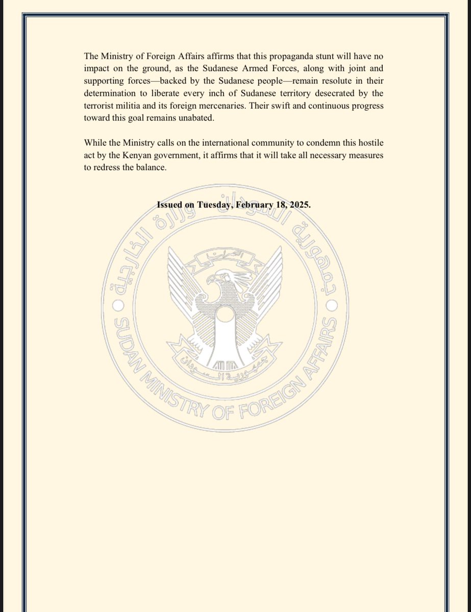 STORM: Sudan accuses President Ruto of breaking promises at the highest level, saying Kenya allowed parallel government talks to go ahead despite assurances otherwise.