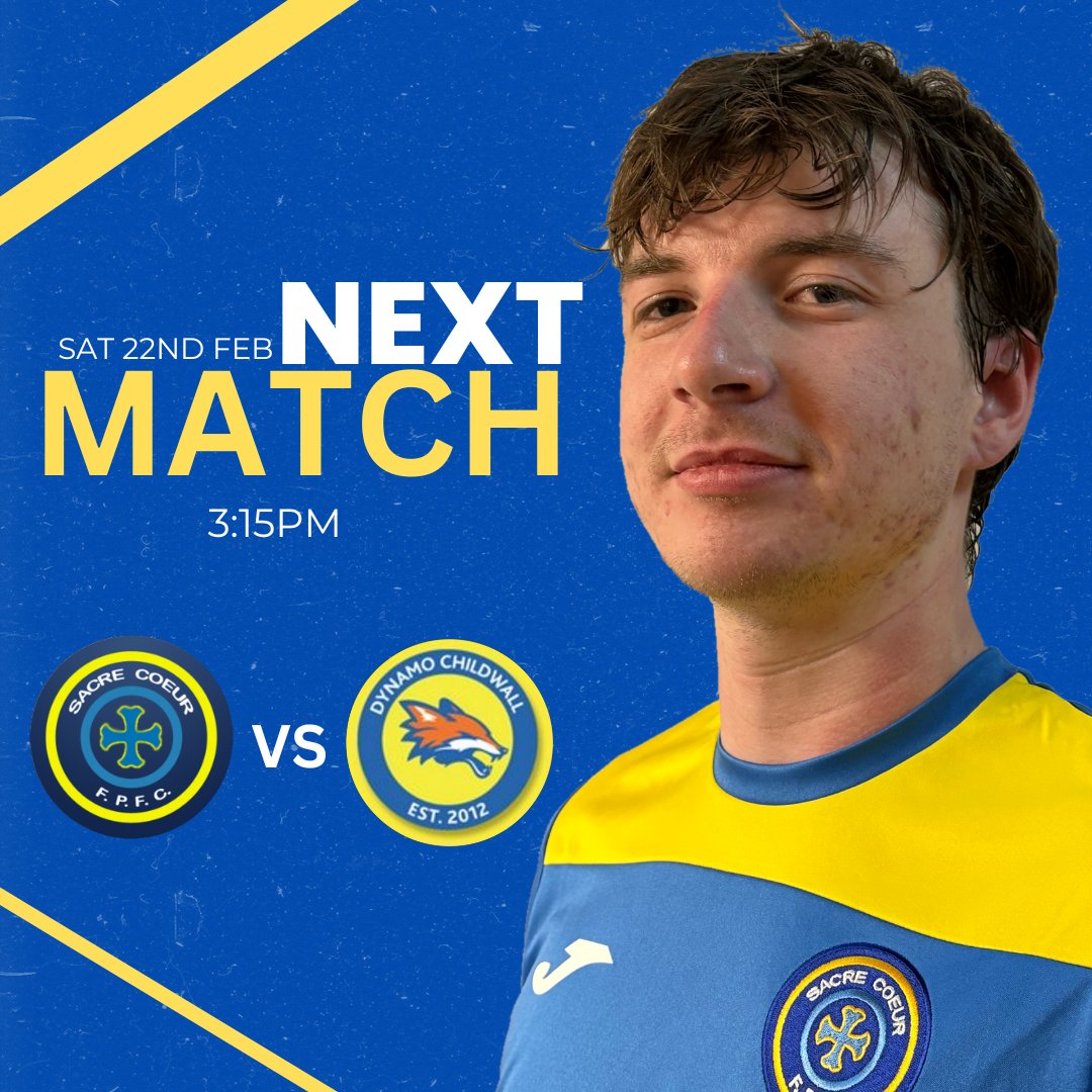 SacreCoeurFPFC's tweet photo. Up next, we host @DynamoChildwall in the cup 👊 https://t.co/bX1dgsIe9e