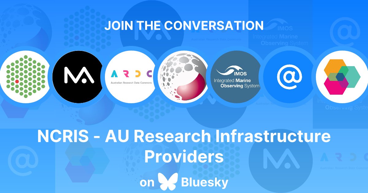 micro_au's tweet image. Are you making the move to BlueSky 🦋? Check out the NCRIS starer pack! We are part of a wider community of Australian research infrastructure providers enabled by the Aus Govt through the #NCRIS. Follow for events, initiatives, jobs and awesome research: go.bsky.app/Gp86KkF