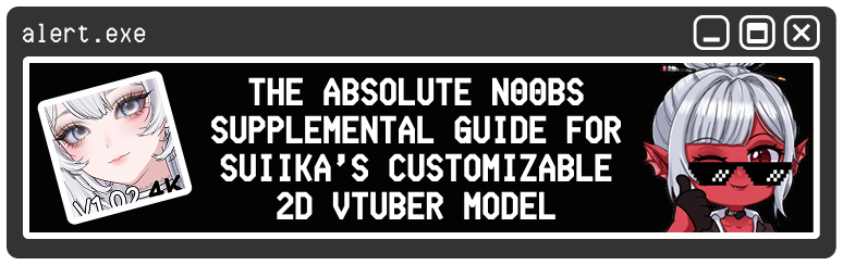 Director_Cheugy's tweet photo. No experience? No problem. I'm a mess but I learned a lot over the last 24hrs and even made a guide. Enjoy ✨
╰→ https://t.co/sUGdXJ8qzL
And of course, give @suiika___ all the love b/c her model is absolutely amazing!
#VTuberAssets, #VtuberSupport #VTuberResources https://t.co/3ZxaXVuRXB