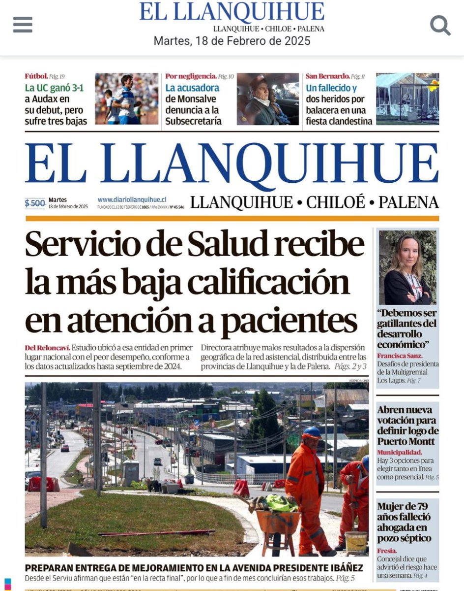VotaLocal's tweet photo. @decima_tv Una verdadera vergüenza, con solo este titular es suficiente para destituirla, que dice el @SSDelReloncavi https://t.co/vPnkIjzIop