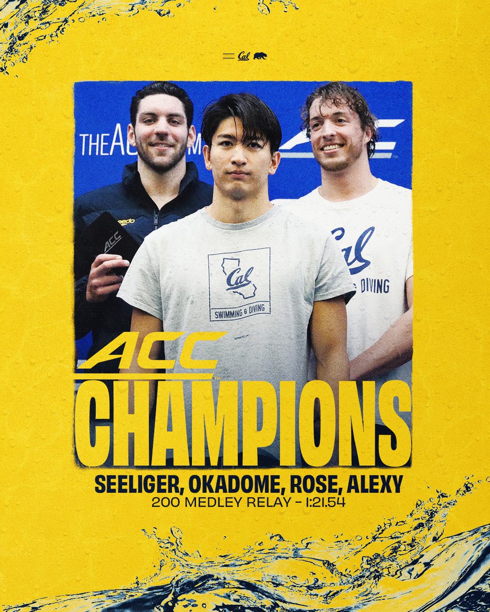First ACC Championship Race 🤝 First ACC Title 🥇

#GoBears