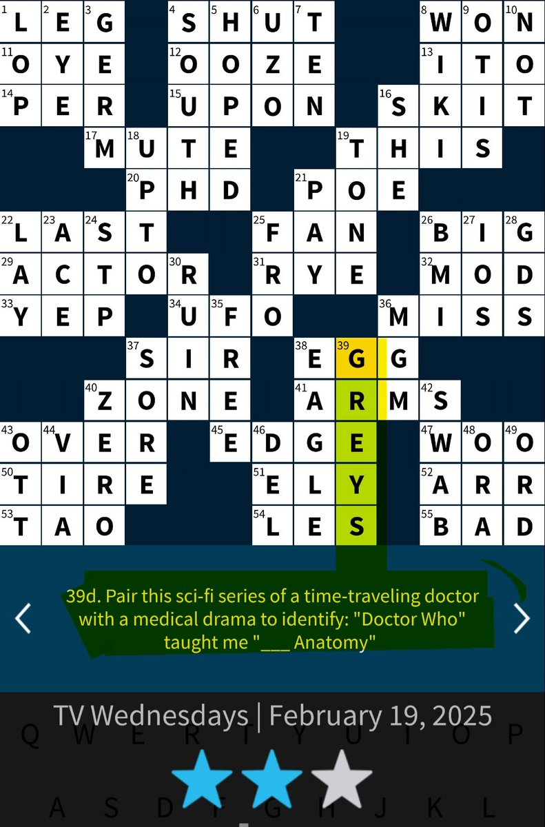 SarahJfromtheUK's tweet photo. Got this one EASILY @ABCGreysAnatomy @camilluddington https://t.co/RZcXStzVqE