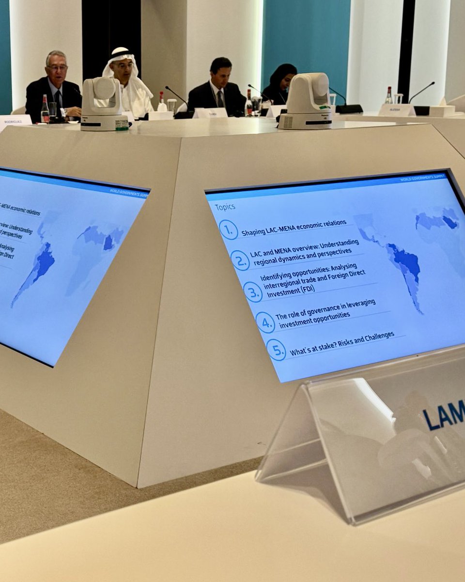 Atortajada's tweet image. Latinoamérica y Medio Oriente tienen más similitudes de lo que creemos. Y es que, en mi reciente participación en el World Government Summit, tuve el privilegio de ser parte de un diálogo que destacó los puntos en común clave entre las regiones de LATAM y MENA…