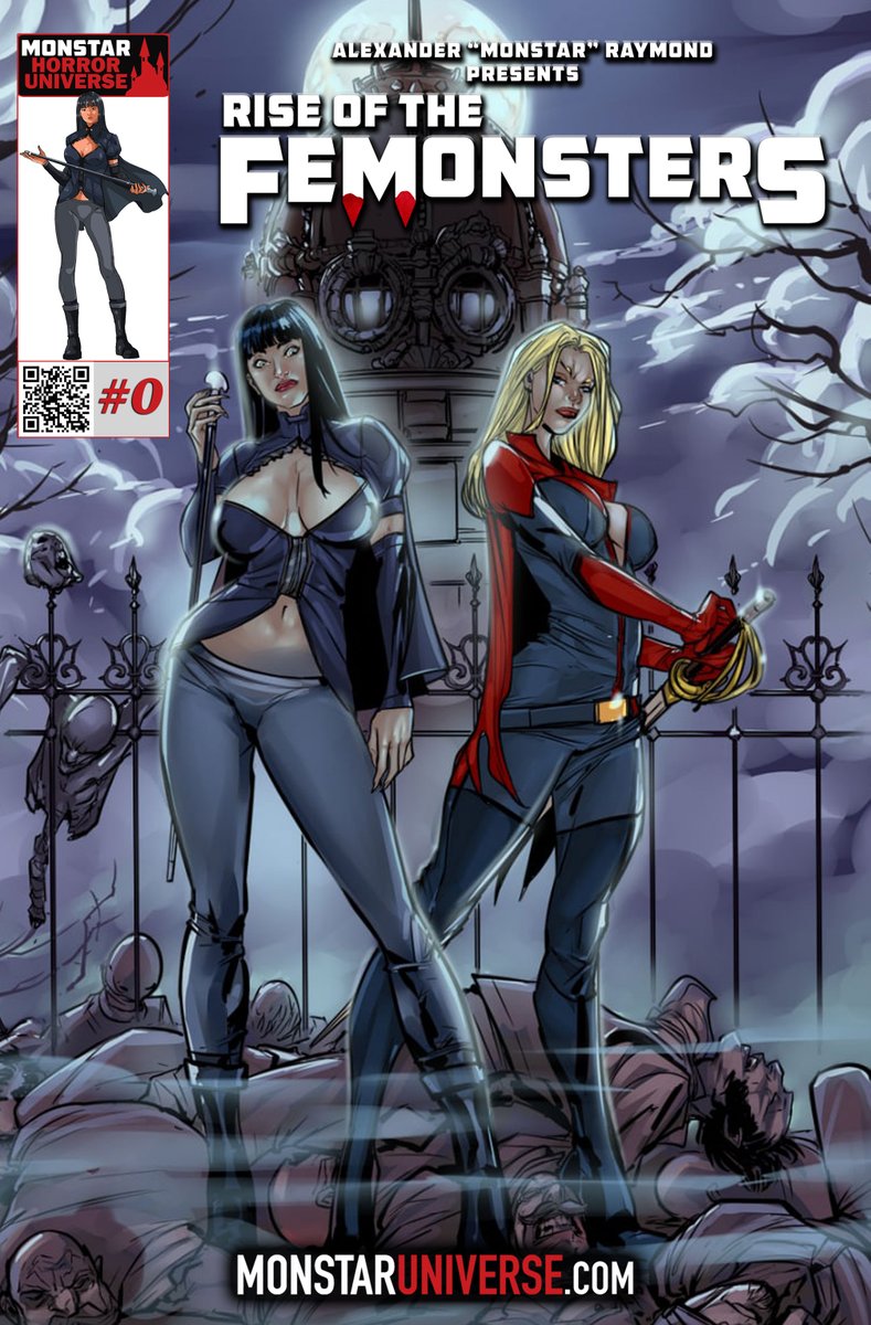 🔥 Brace yourself for an epic battle between good and evil! 💥 Rise of the Femonsters brings together a cast of terrifying creatures, including vampires, werewolves, and more, in a gripping tale of survival and redemption! 📖✨ Shop now at monstaruniverse.com