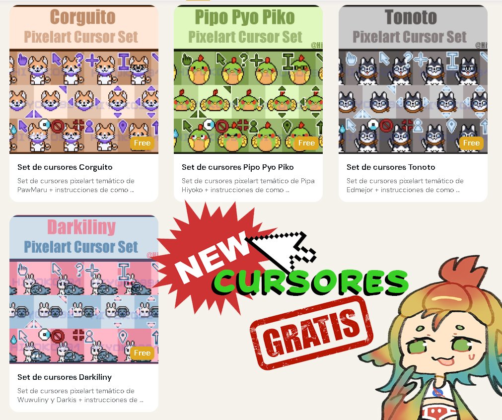 Set de cursores Pixelart temático de #wanshelter GRATIS.
Hechos por <a href="/Hiyoko991/">HiyokoSupiritto (Open Comms 2/8)</a> en Ko-fi.
Gracias por permitirnos subirlo. 

Link  abajo ↓↓↓↓