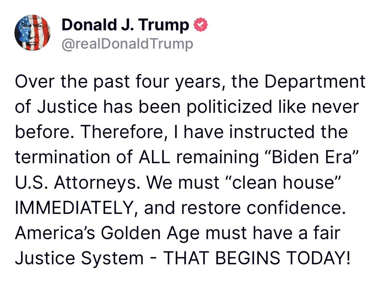 [爆卦] 川普：我要清理所有拜登時期的聯邦檢察官