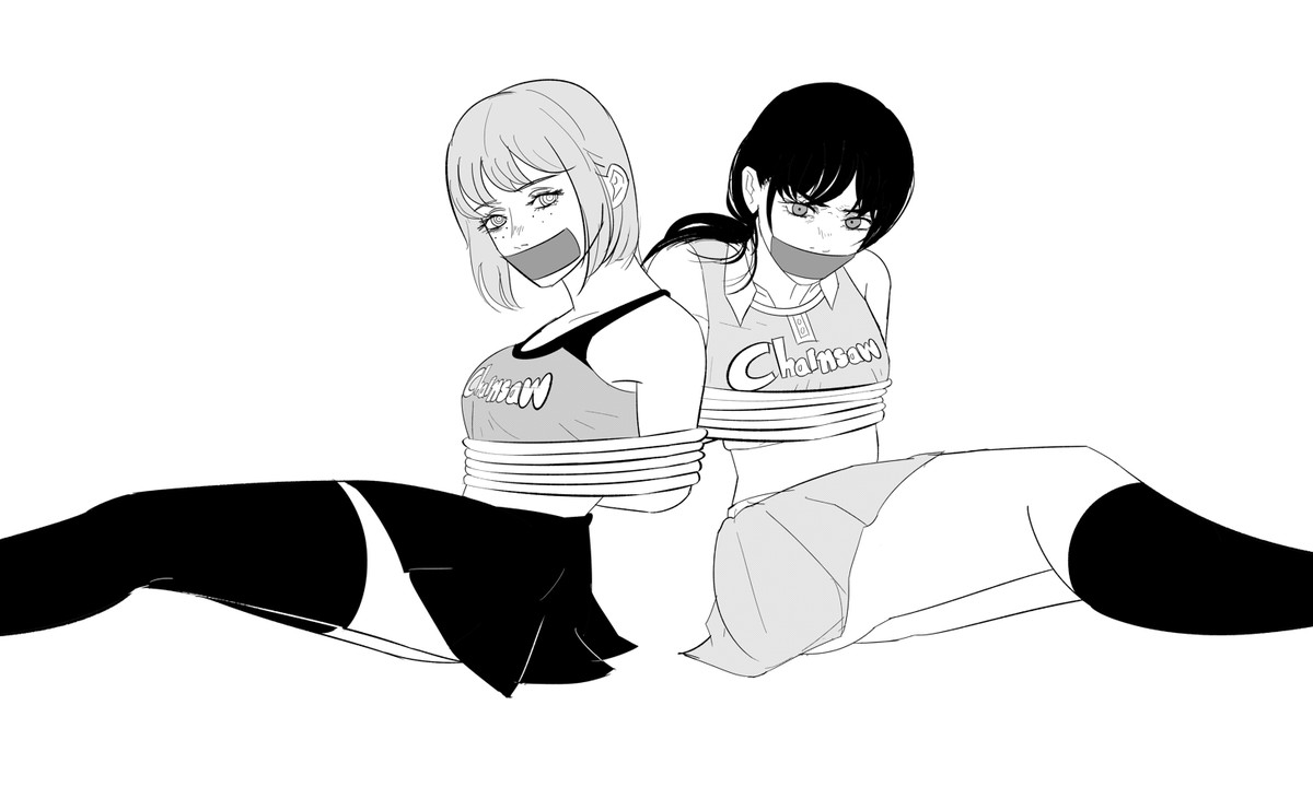 _Lukuma_'s tweet photo. Bondage comission. 
Sketch- FamixAsa https://t.co/06FbDcu7Yy