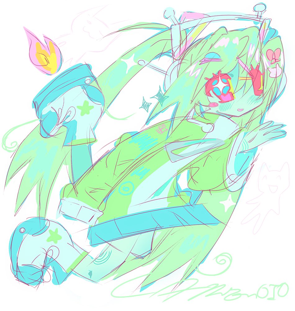 qua_qwack999's tweet image. Alien miku