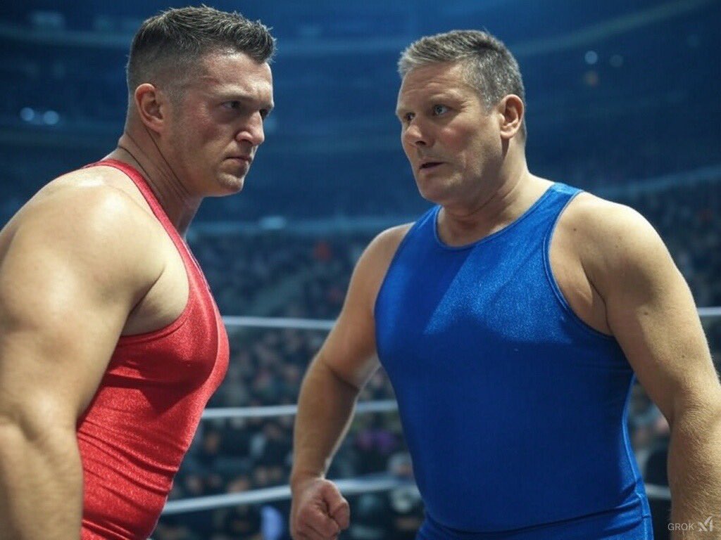 The establishment versus the people. Its coming to a head. Corrupt woke class versus working class. The guy on the left has done the time and has the cachet that can’t be bought. It can only be earned. Principled and respected by the masses for his stand, warts and all.