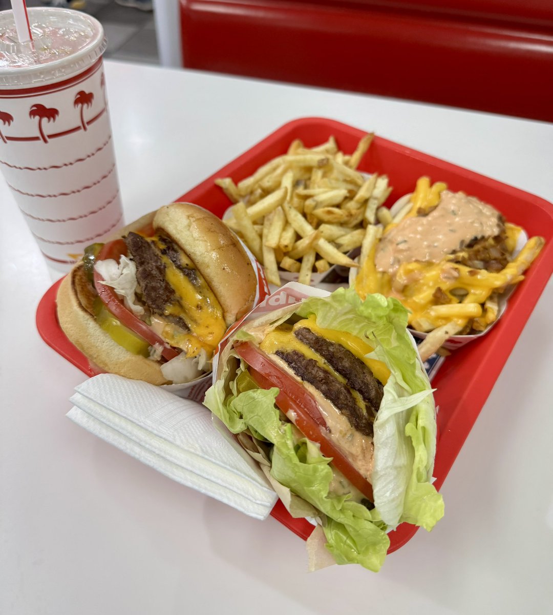 Passed my BCIDP = celebratory In-N-Out 🍔🍟❤️I have also perfected my order since moving out west.. double double animal style protein style, fries light well. Two major accomplishments