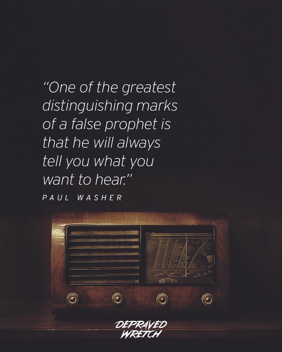DepravedWretch's tweet image. #paulwasher #falseprophets