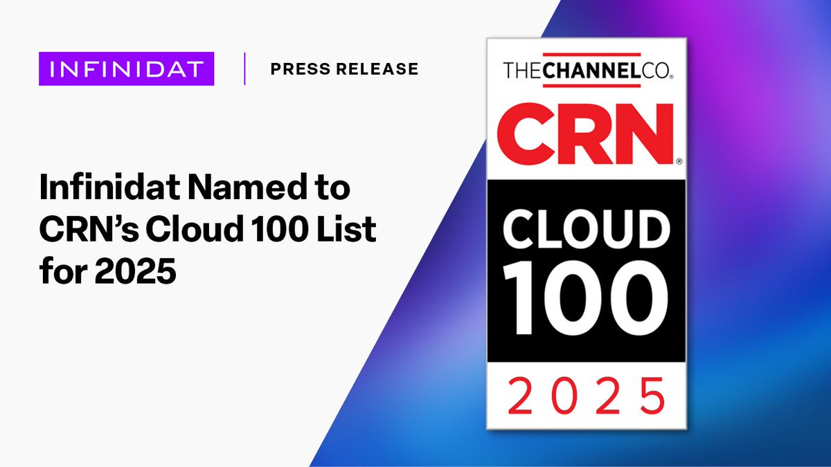"Infinidatの「InfuzeOS Cloud Edition」が<a href="/CRN/">CRN</a>の「2025 Cloud 100」クラウドストレージ部門に選出！

「InfuzeOS Cloud Edition」は、クラウドとオンプレミスを統合する柔軟なストレージソリューションとして、企業顧客のデータ活用を強力に支援しています。

okt.to/JKfwps"