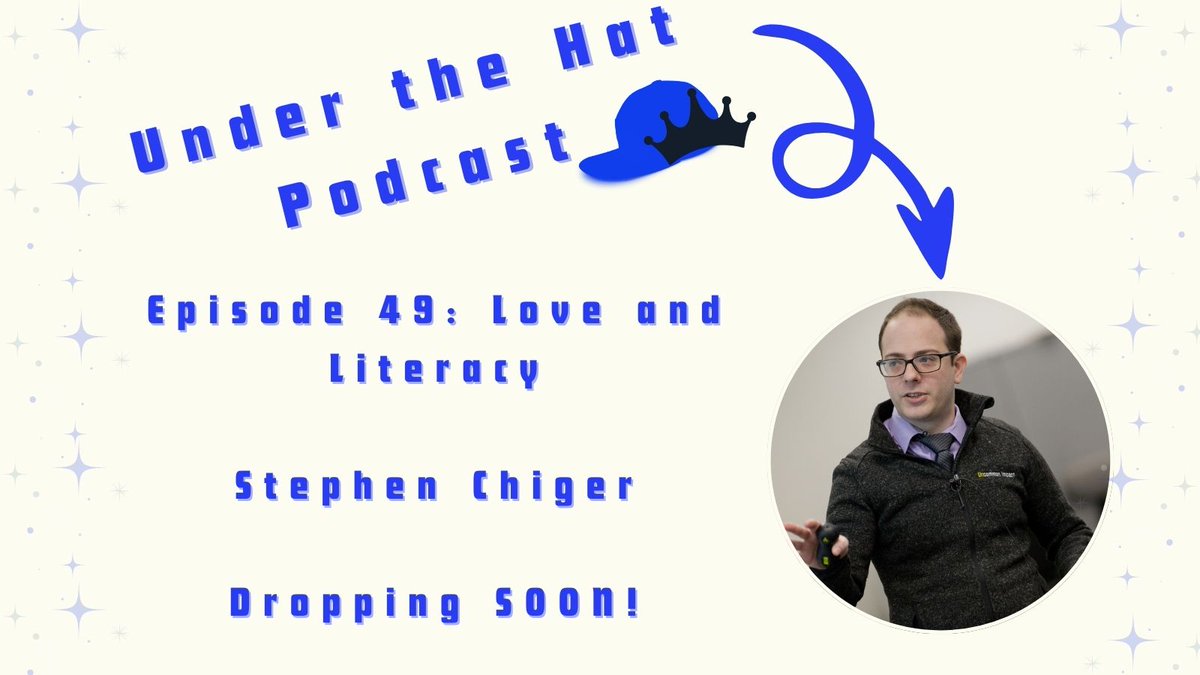 Under the Hat Podcast (@underthehatpod) on Twitter photo Friends! <a href="/SteveChiger/">Stephen Chiger</a> is making a return to the show π We can't wait to have a POWERFUL conversation about teaching, learning, and the love for literacy.
Expect this episode to drop this weekend ποΈ Friends! <a href="/SteveChiger/">Stephen Chiger</a> is making a return to the show π We can't wait to have a POWERFUL conversation about teaching, learning, and the love for literacy.
Expect this episode to drop this weekend ποΈ