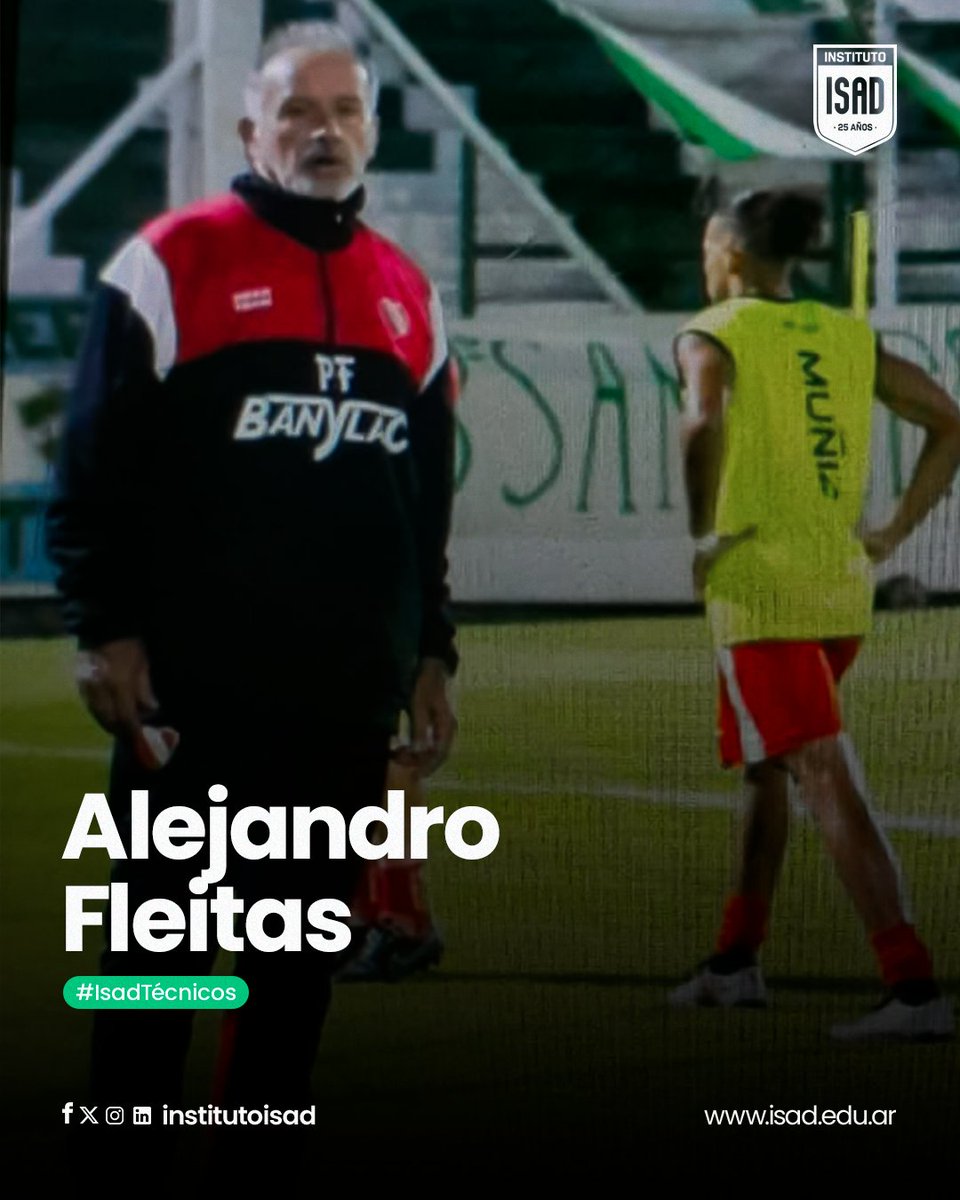 InstitutoISAD's tweet photo. ¡Conocé a los profes de #IsadTécnicos! 👨🏻‍🏫 ⚽

𝐀𝐥𝐞𝐣𝐚𝐧𝐝𝐫𝐨 𝐅𝐥𝐞𝐢𝐭𝐚𝐬: Preparación Física 🏋🏻‍♂️
𝐀𝐫𝐢𝐞𝐥 𝐑𝐢𝐛𝐞𝐢𝐫𝐨: Preparación Física 💪🏻
𝐃𝐚𝐧𝐢𝐞𝐥 𝐂𝐡𝐚𝐳𝐚𝐫𝐫𝐞𝐭𝐚: Planificación del Entrenamiento 🗒️ https://t.co/Y22YQYE600
