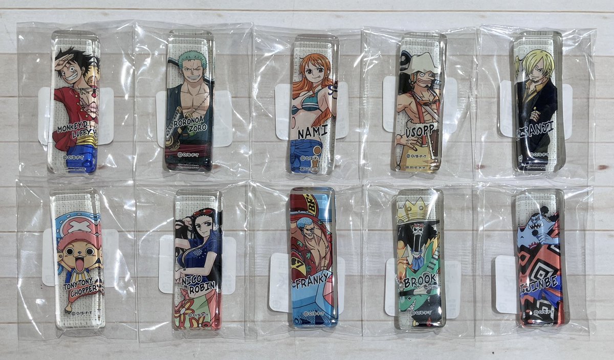 新商品】 ガラス角箸置き ルフィ/ゾロ/ナミ/ウソップ/サンジ