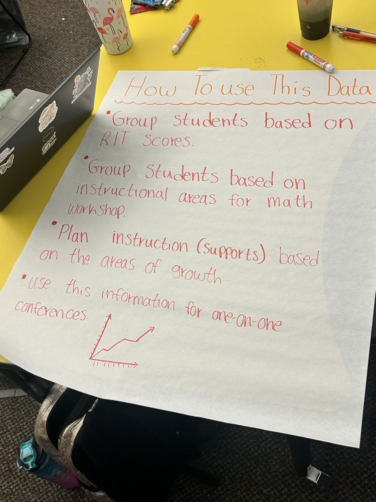 It's hard to stay focused when snow is falling right outside your window, but our teachers were engaged in making plans for data-driven instruction today. Thanks for all your hard work! #bestinthewest