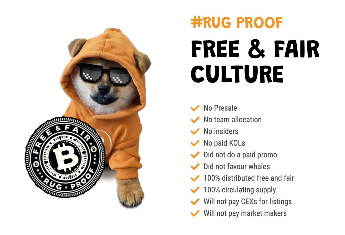 It is time to put an end to the insider trading and memecoin rugs on Solana

In a few hours Solana degens will be able to buy the #1 Bitcoin memecoin $DOG

$DOG will save Solana!