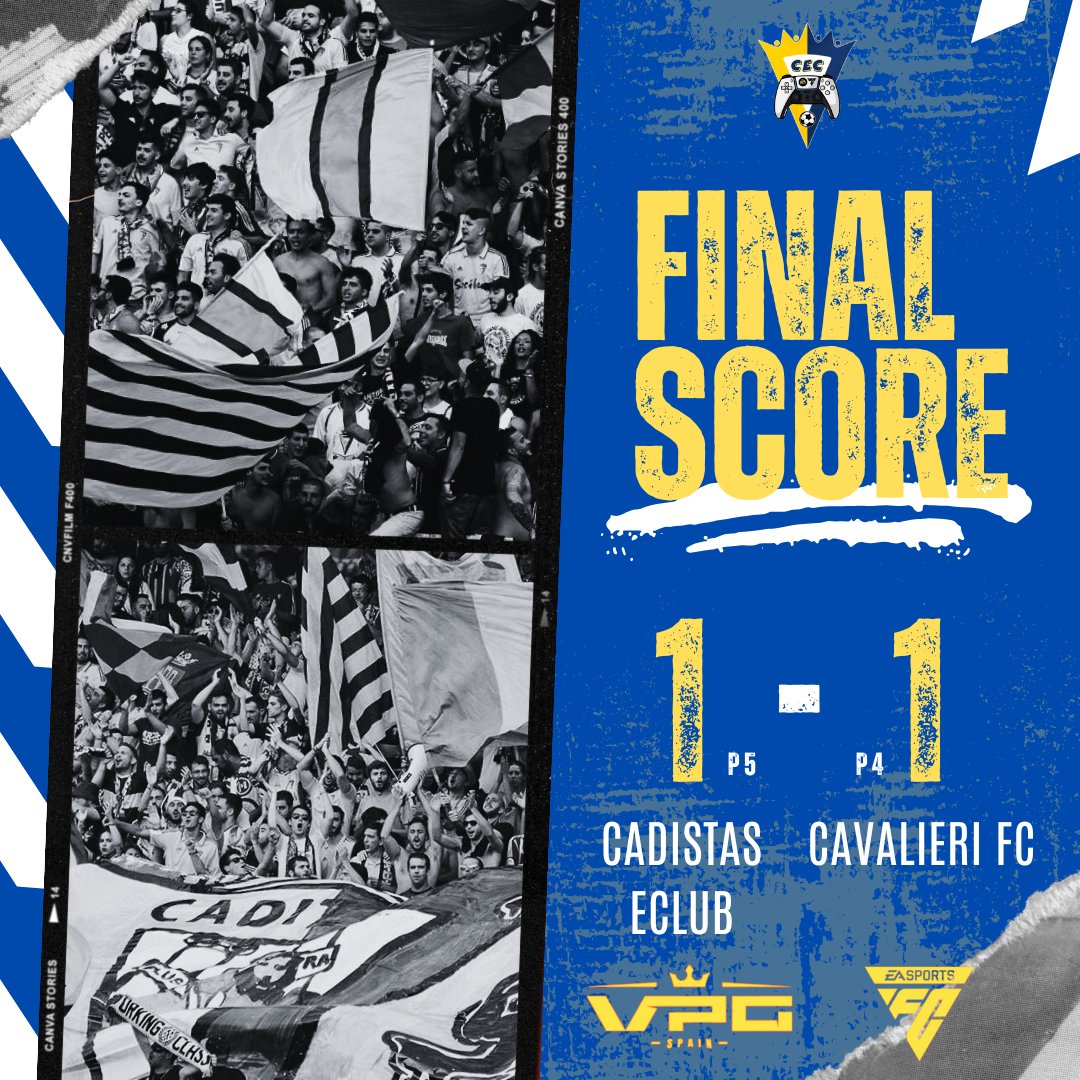 🟡🔵 | ɴᴜᴇꜱᴛʀᴏꜱ ᴄᴀᴅɪꜱᴛᴀꜱ ꜱɪɢᴜᴇɴ ᴅᴇ ᴄᴏᴘᴀꜱ🍸

• <a href="/VPG_Spain/">Virtual Pro Gaming España</a> | ᴇʟɪᴍɪɴᴀᴛᴏʀɪᴀꜱ •

🎮 - 🆚️ #ᴄᴀᴠᴀʟɪᴇʀɪꜰᴄ (P | 5/4) ✅️

ꜱᴇɢᴜɪᴍᴏꜱ ᴛʀᴀʙᴀᴊᴀɴᴅᴏ 👨‍💻👨‍🏫
ᴘʀᴏxɪᴍᴀ ʀᴏɴᴅᴀ 🔜🏆

#ꜱᴏᴍᴏꜱᴄᴀᴅɪꜱᴛᴀꜱ
#ᴄʟᴜʙᴇꜱᴘʀᴏ #ᴇᴀꜰᴄ25