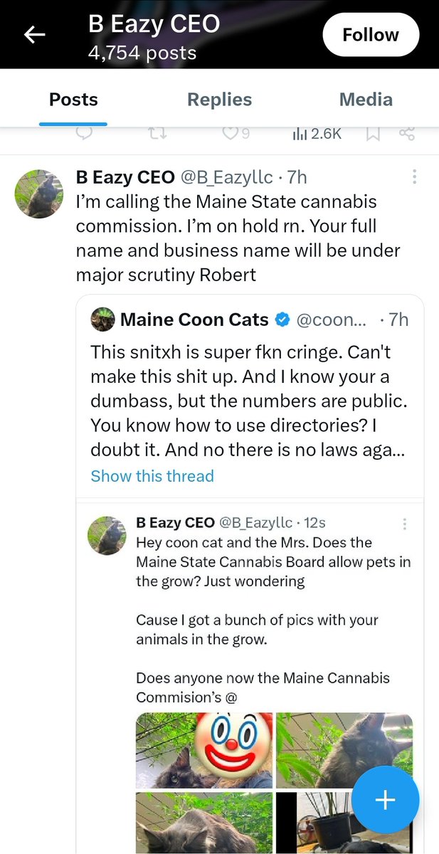 cooncatcrazy's tweet image. You will forever be my bitch 🐀
You remind me of them Karen's that call the popo on the guys video taping on the streets. 😂😭😂
I fkn love them shows! Which episode you in? 👀