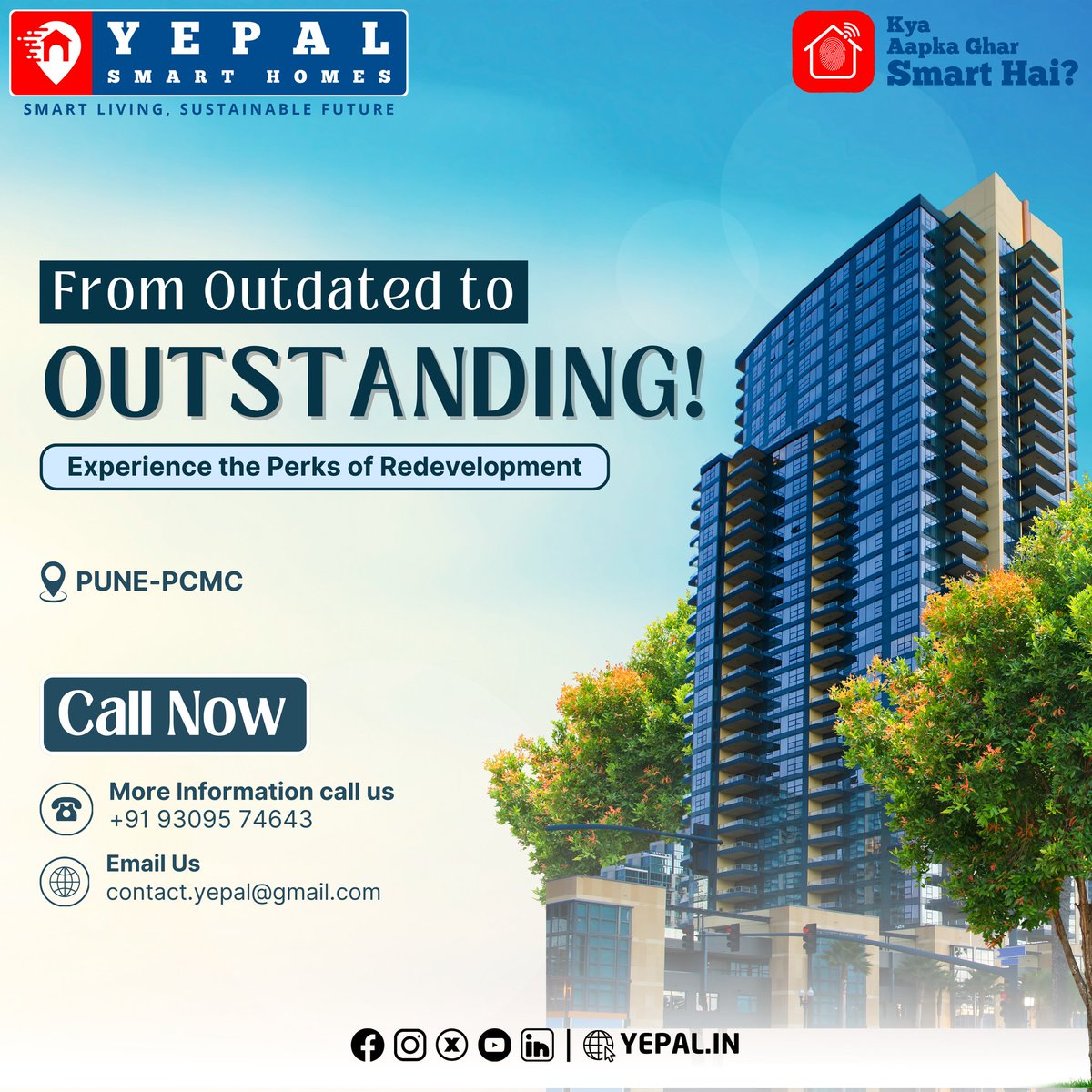 yepal_in's tweet photo. ⌛From Outdated to Outstanding: Experience the Perks of Redevelopment!🏆
#yepalsmarthomes #yepalhomes #credai #NAREDCO #mccia  #credaipunemetro #sustainablehomes  #Redevelopment  #Maharera #rera #land #CREDAINational  #CII #mbvs #smarthomes #pune #realestate #housing #punekar https://t.co/g4HAtixGVO