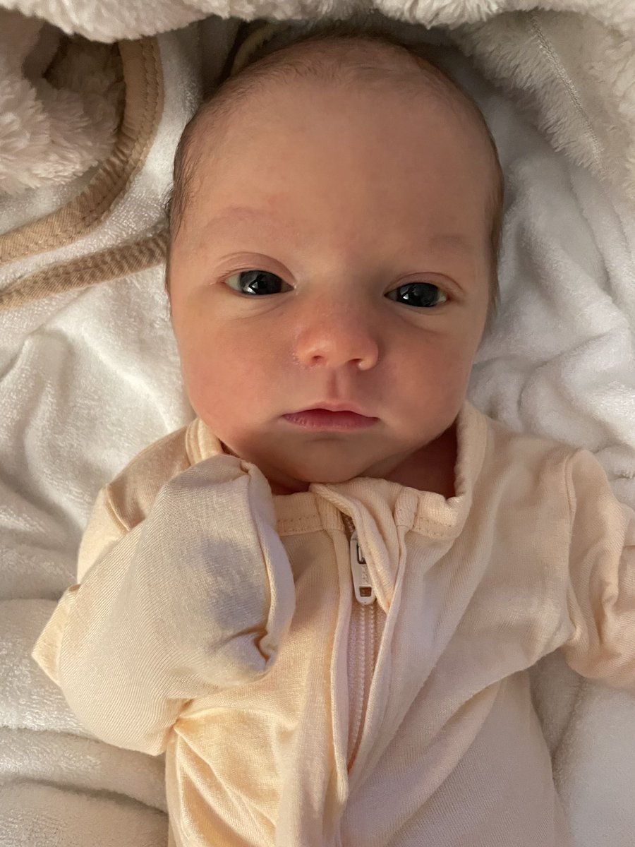 TimBrack2's tweet image. Quinn Krider - 6 days old. Mimi and Papa have cute grandkids. This little girl fits right in.