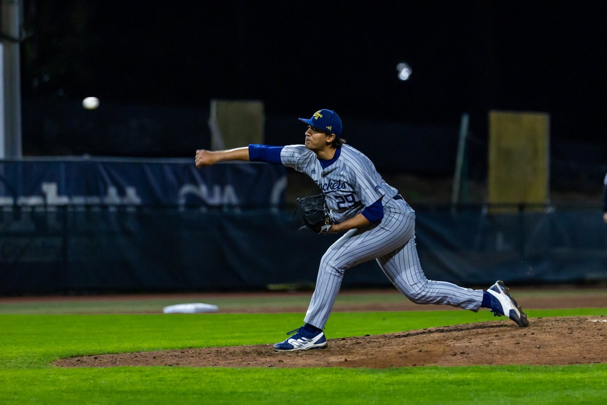 E8 | Final line for <a href="/Mason_Patel/">Mason Patel</a>

5.1 IP | 1 H | 0 ER | 9 Ks | 16 straight batters retired 🔥

#StingEm x #WreckHavoc