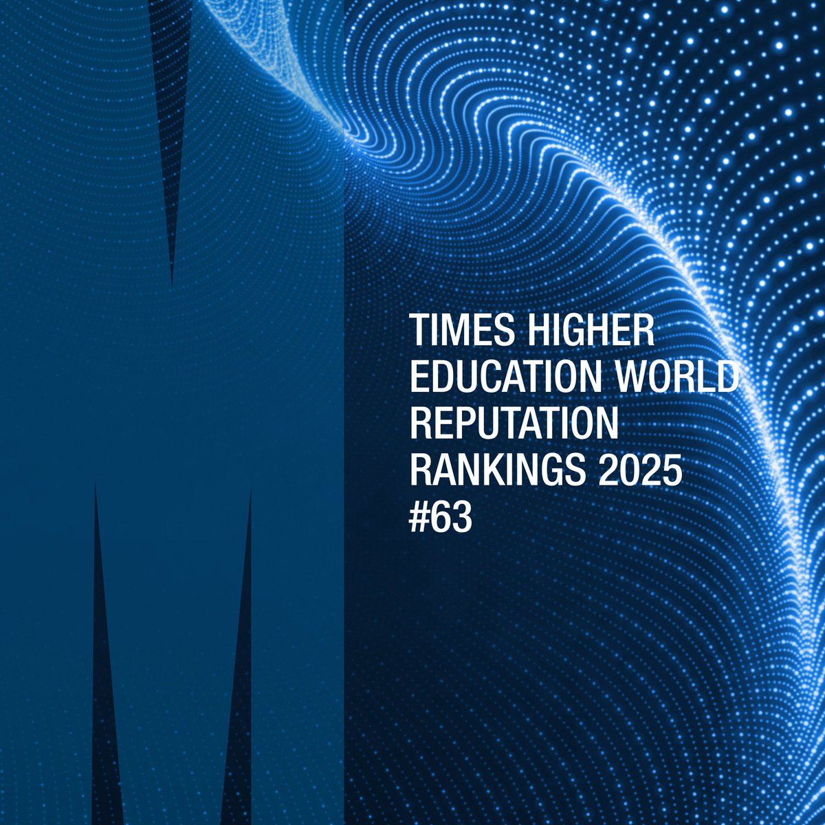 MonashUni's tweet image. We’ve soared 24 places to rank 63rd among universities worldwide in the prestigious @timeshighered Reputation Rankings 2025. Monash University now ranks third in Australia, demonstrating our commitment to research and teaching excellence. mona.sh/zlEL50V2sHj