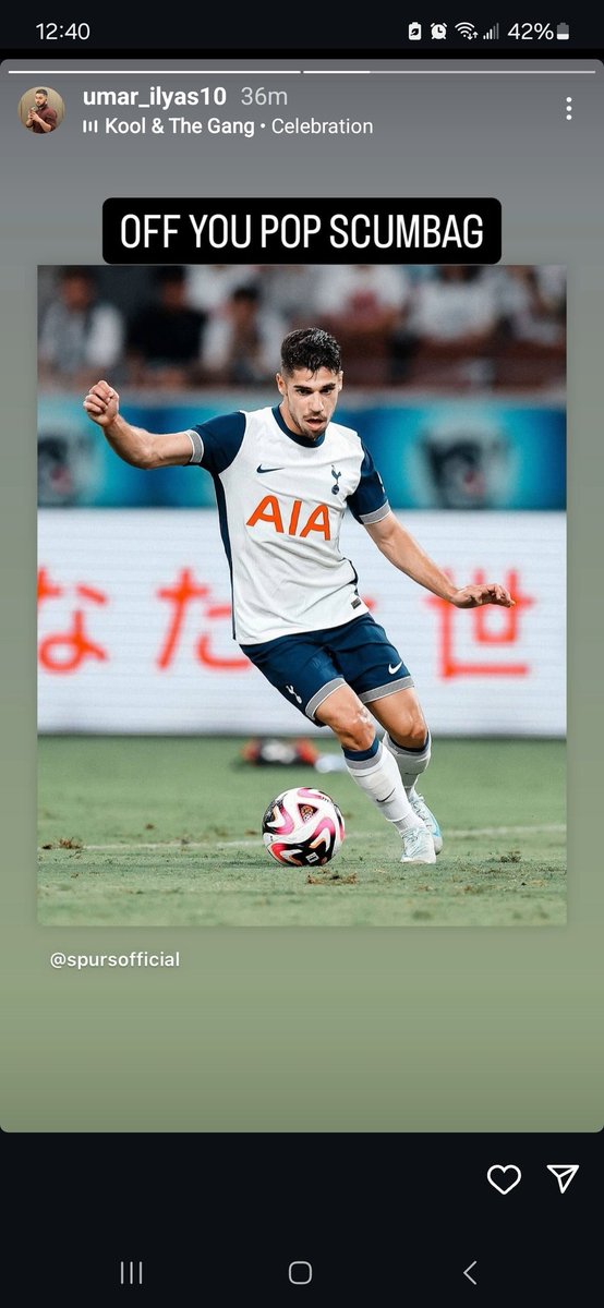 jina_huh's tweet photo. @PwC_UK:

Alerting you that your employee Umar Ilyas (Audit Associate since Sept 2023; @cardiffuni '23) is a classless, antisemitic, anti-Israel hater.

Aug 27, 2024: Ilyas posted an Instagram story of ✡️🇮🇱⚽️ @Manorsolomon with "OFF YOU POP SCUMBAG" in response to @SpursOfficial+ https://t.co/oh7vrlkaYm