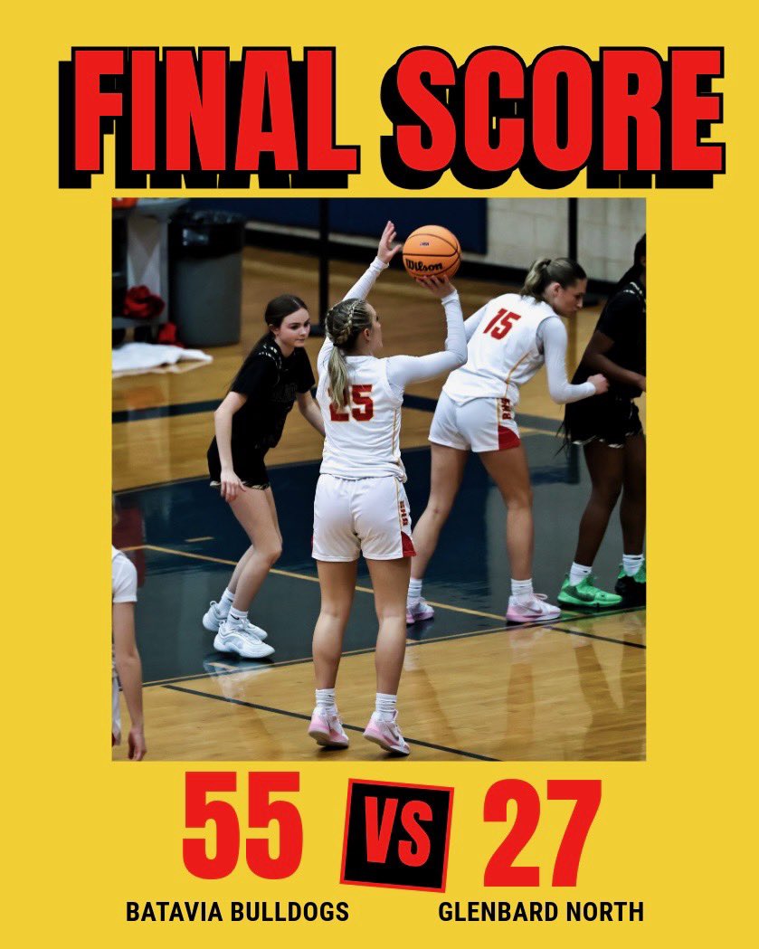 Dogs win the Regional semi-final 55-27 over Glenbard North 
•Kaidyn King  leads with 13 points
•Hallie Crane and Ali Thomas with 10 each 
•Natalie Warner with 8