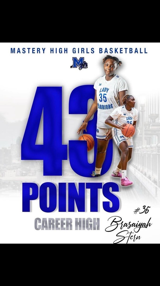 Brasaiyah Stern tied the school record for most points in a game this weekend. 43 is also her career high!