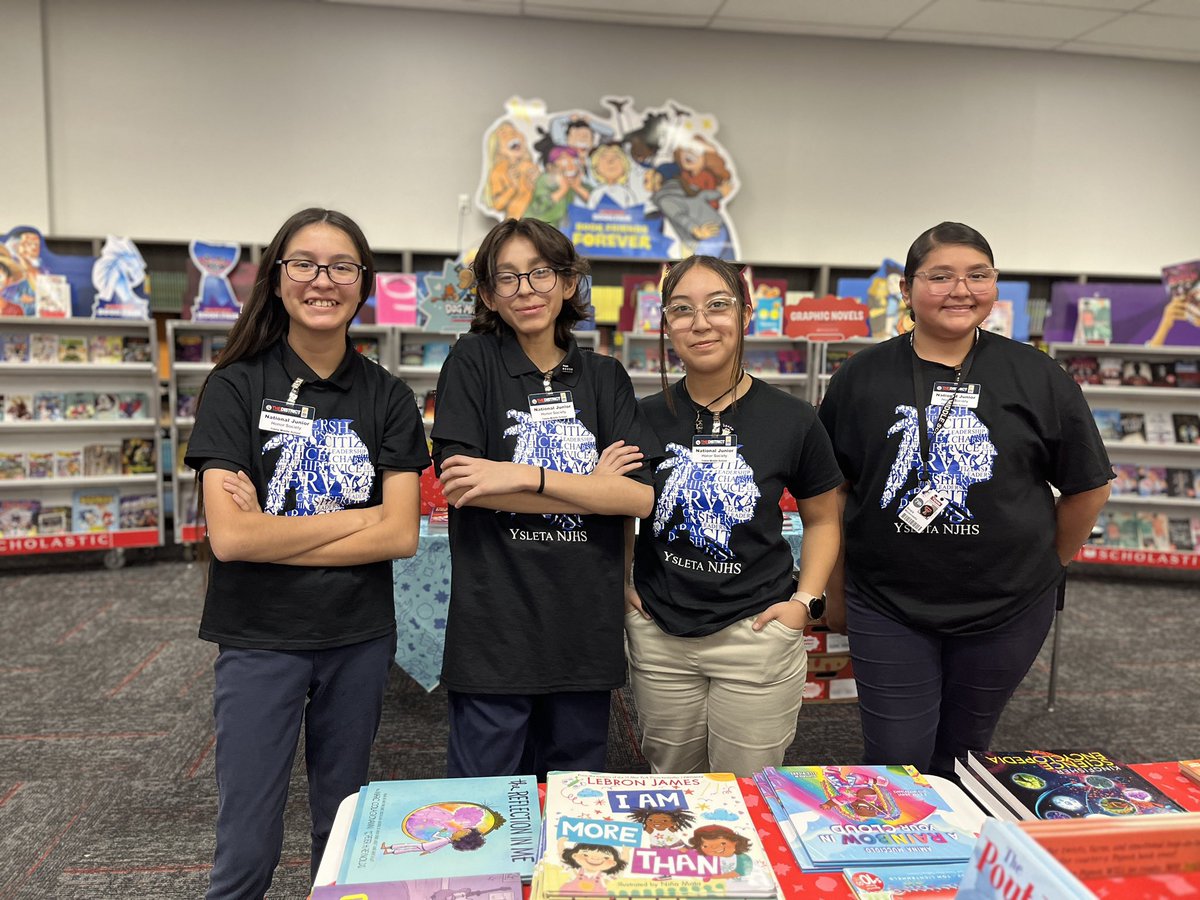 Ysleta Middle School (@ysletams) on Twitter photo Our <a href="/YsletaMS/">Ysleta Middle School</a> NJHS students earned their hours during our PT conferences meeting and getting parents and helping out at the Book Fair, Great Job! π <a href="/YsletaISD/">Ysleta ISD</a> <a href="/YISDLibServices/">YISD Library Services</a> <a href="/JosePerYMS/">Jose Perez</a> @aramirez_YMS Our <a href="/YsletaMS/">Ysleta Middle School</a> NJHS students earned their hours during our PT conferences meeting and getting parents and helping out at the Book Fair, Great Job! π <a href="/YsletaISD/">Ysleta ISD</a> <a href="/YISDLibServices/">YISD Library Services</a> <a href="/JosePerYMS/">Jose Perez</a> @aramirez_YMS