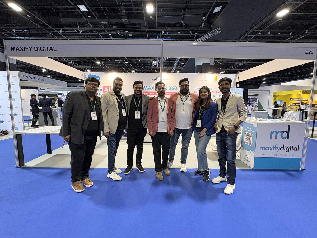 Day 2 at Aviation Festival Asia 2025 and we’re soaring higher than ever! 

Maxify Digital is in the cockpit, transforming airline experiences with Salesforce-powered innovation. 

Let’s build the future of aviation together! 
Come say hi! 
#Airlines #Airports  <a href="/AviationFesAsia/">AviationFestivalAsia</a>