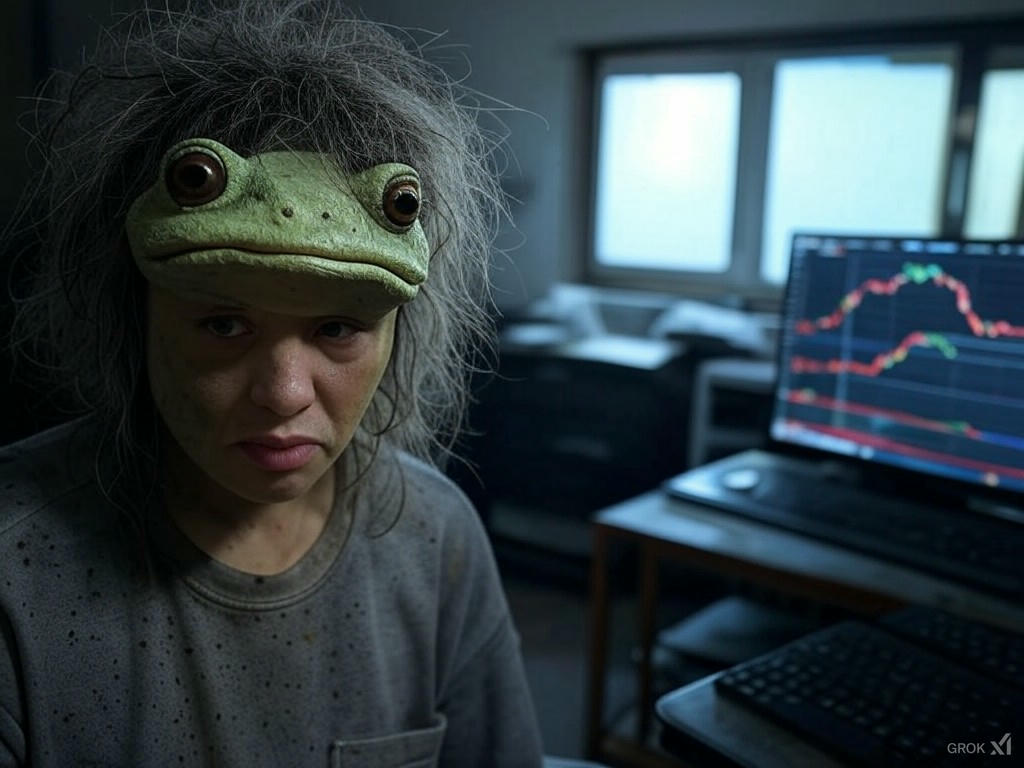 esse sou eu, depois de um meme arrombar meu cu de tanta queda #Ethereum #MemesAI