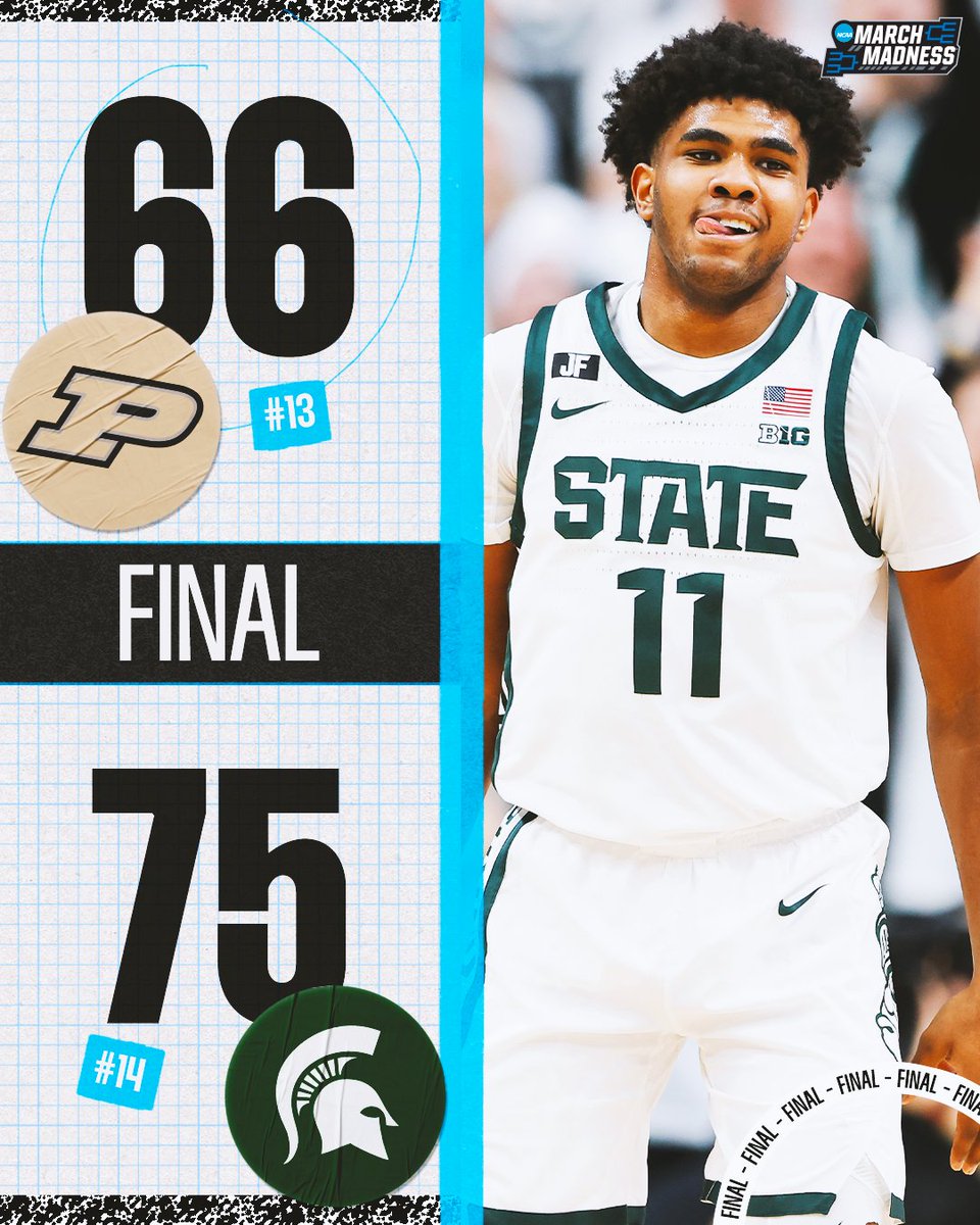 NO. 14 MICHIGAN STATE DELIVERS AT HOME 🏠

The Spartans down No. 13 Purdue in a big clash at the Breslin Center 😤