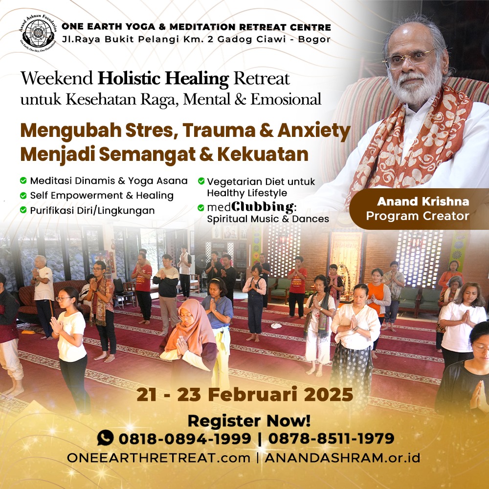 AnandAshram's tweet photo. Bangkitkan #Semangat #Kekuatan dari #DalamDiri?
✅ 34+ th Pengalaman
✅ 5 jt+ Partisipan
✅ Berdasar #Pengalaman #AnandKrishna sembuh #KankerDarah #Leukimia
Info https://t.co/KAvyjUXODl
#SehatJiwa #SelfHealing #SehatHolistik #SehatMental #Bogor #MeditasiBogor #Penyembuhan https://t.co/R2DRVR3Tbf