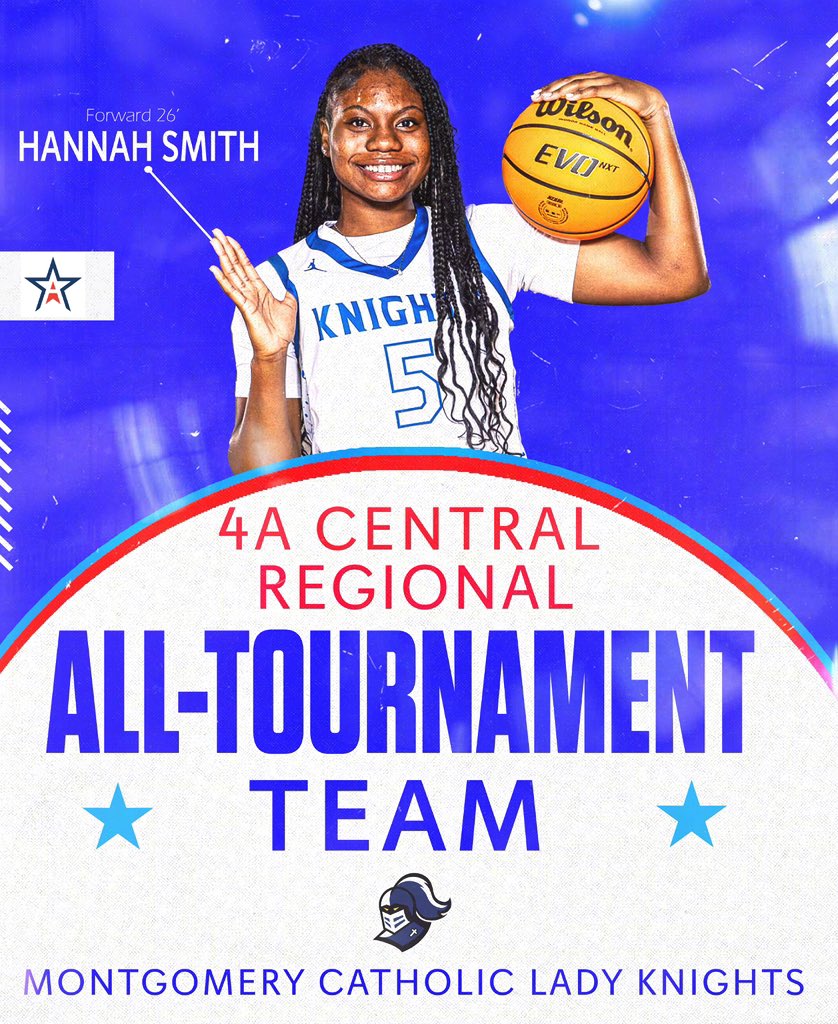 Tonight, the Lady Knights season comes to an end. Ending the season 20-8!  Congrats to Hannah Smith and Heaven Bailey for making the 4A Central Regional All Tournament Team!!