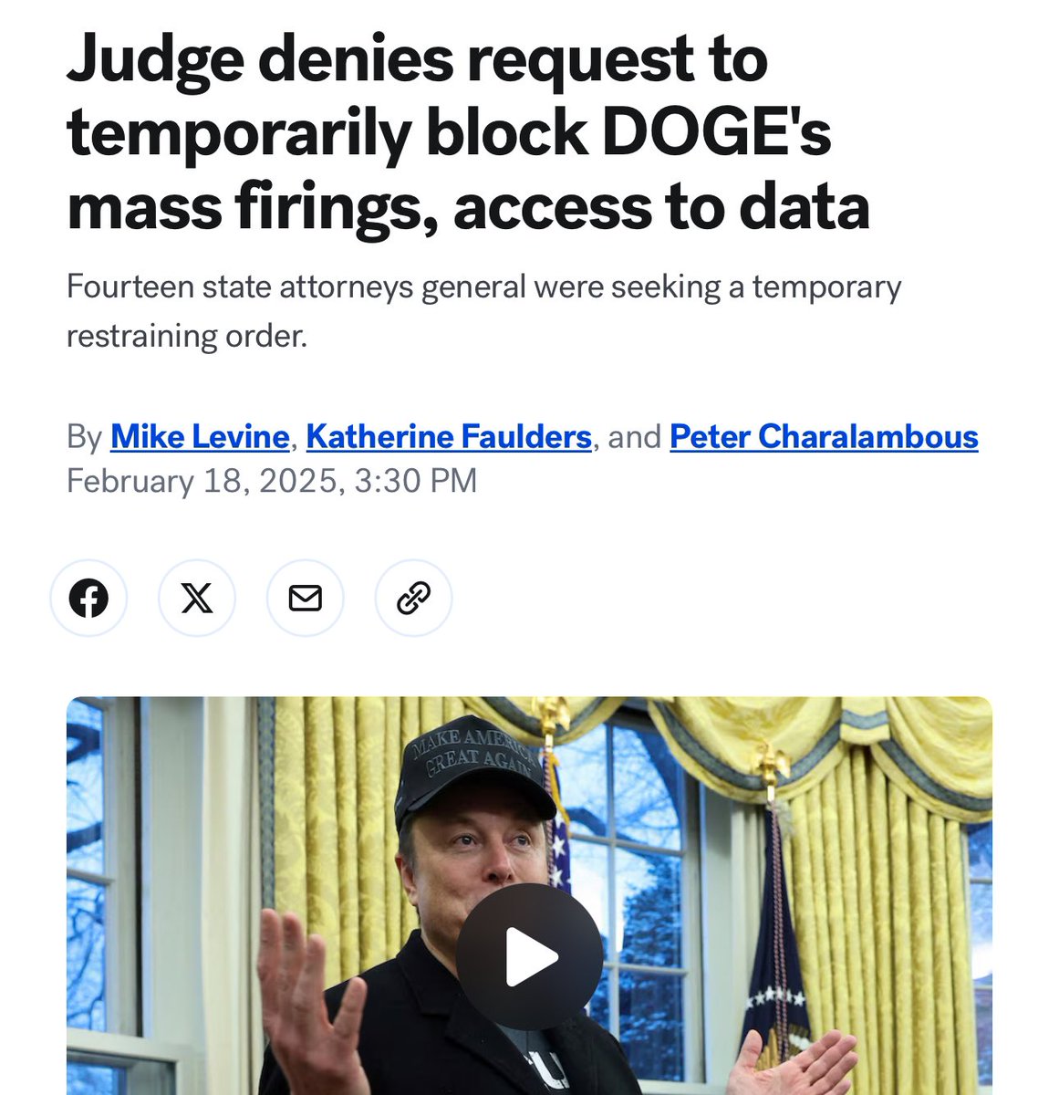 Blaine Wilhour (@blainewilhour) on Twitter photo Please send your thoughts & prayers to <a href="/GovPritzker/">Governor JB Pritzker</a>. I’m sure it’s hard getting your lunch eaten by DOGE-get used to it.
Government Accountability: 1
JB Pritzker: 0 Please send your thoughts & prayers to <a href="/GovPritzker/">Governor JB Pritzker</a>. I’m sure it’s hard getting your lunch eaten by DOGE-get used to it.
Government Accountability: 1
JB Pritzker: 0
