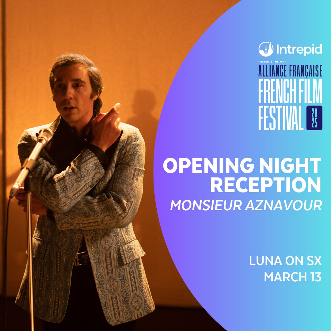 Join us Thursday, March 13 to welcome the 2025 Alliance Française French Film Festival with Monsieur Aznavour, the remarkable true story behind the Armenian immigrant who became the face of French music.  ow.ly/QhOj50V12wS