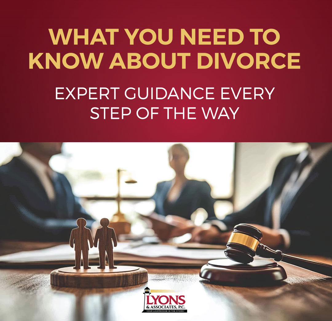 Divorce is never easy, but you don’t have to face it alone. 🤝 At Lyons &amp; Associates, P.C., we guide you through every step—from custody &amp; alimony to asset division—with compassion &amp; expertise.

Let’s move forward together. Contact us today. ⚖️ #DivorceSupport #LyonsStrong