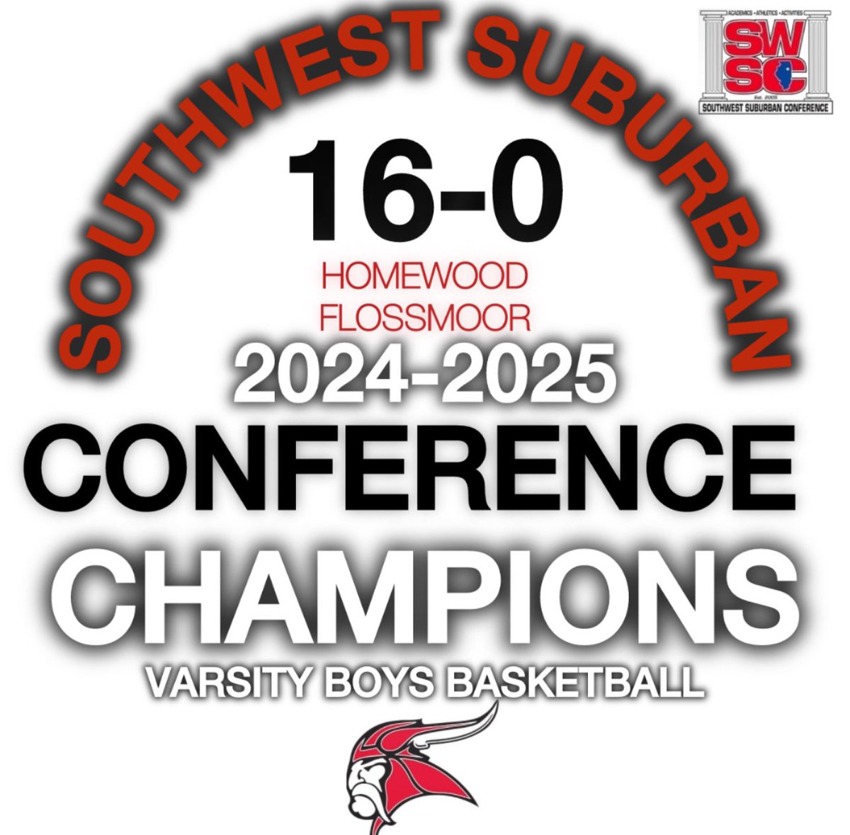 We would like to congratulate our Varsity Boys Basketball team on being SWSC Conference Champions!

Vikings defeated Andrew 79-36 to finish conference play undefeated.

Standout Performers:
D. Hawkins 20p 5a
J. Tyler 17p 4a
B. Taylor 14p 7r 3s
E. Howard 11p 4a