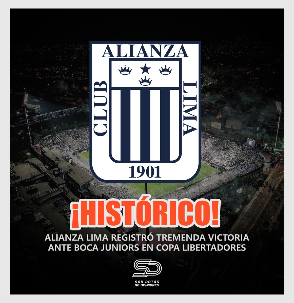 ALIANZA LIMA le ha ganado a Boca Juniors un partido oficial por primera vez en los últimos 59 años.

ALIANZA LIMA le ha vuelto a ganar a un club argentino después de 15 años y 11 partidos. El último triunfo registrado fue en la goleada 4-1 ante Estudiantes en la edición 2010.