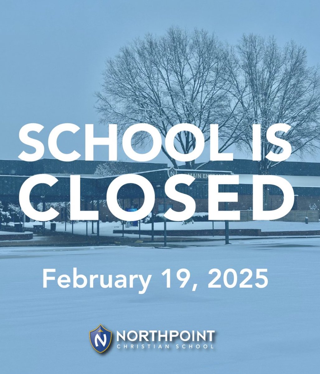 Due to the inclement weather advisory, NCS and Trojancare will be closed on Wednesday, 2/19/25.  All school-related sporting events and practices are canceled.  Enjoy a snow day and stay warm, NCS Family!