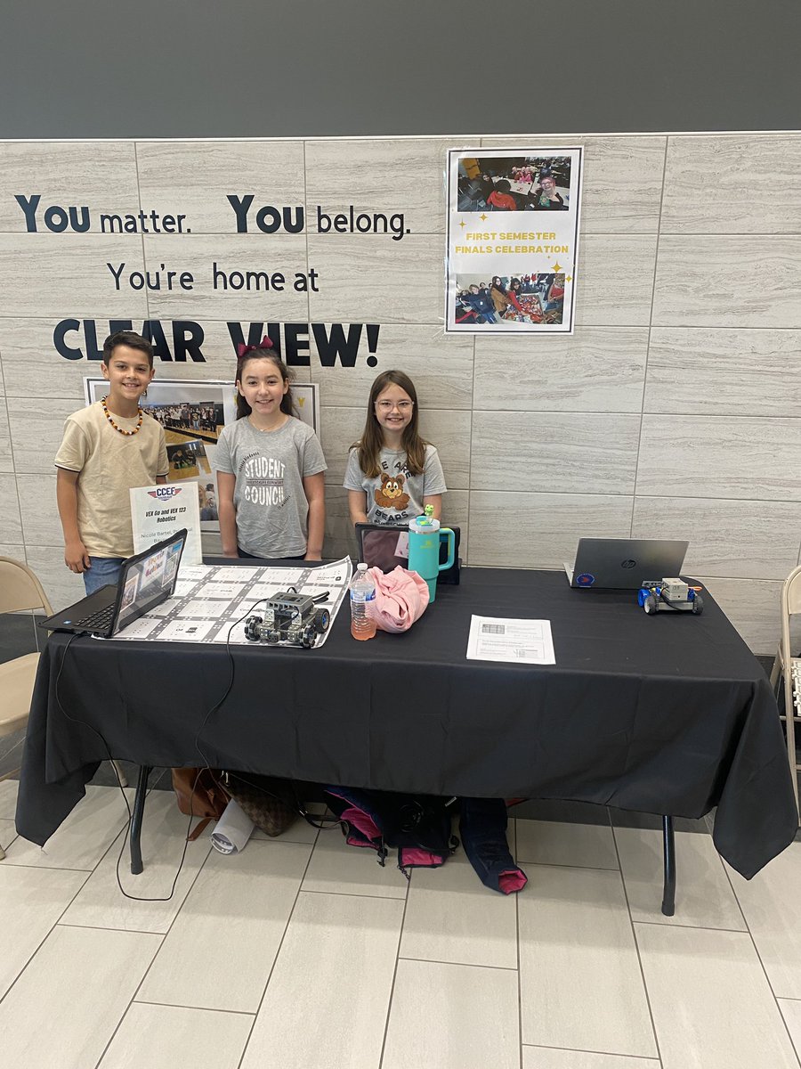 I’m proud of these young leaders for showcasing the learning that is happening in the classrooms using Vex Robots. Thank you <a href="/ccisd_ef/">CCEF</a> for allowing Bauerschlag to  participate and for funding our robots! #gobears #RCC <a href="/VEXRobotics/">VEX Robotics</a>