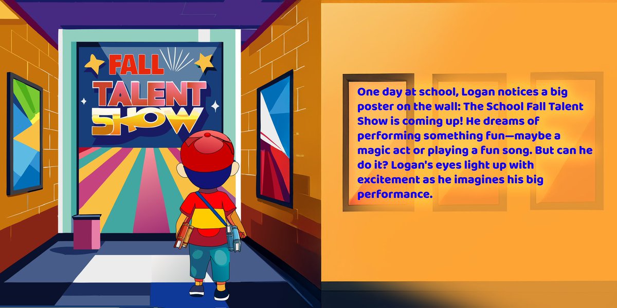 Here’s Logan going off to the talent show