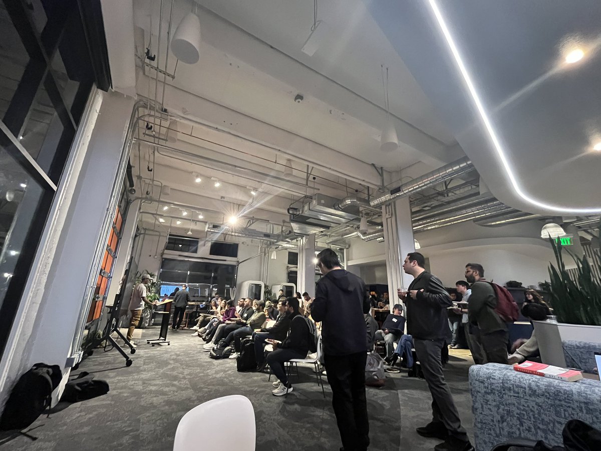 Lizzie Siegle (@lizziepika) on Twitter photo Packed house at <a href="/cloudflare/">Cloudflare</a> SF for Cracked Canadian Demo Night 🇨🇦 w/ <a href="/TQVentures/">TQ Ventures</a> <a href="/janaboruta/">Jana Iris</a> hosted by <a href="/BrandonWaselnuk/">Brandon Waselnuk</a>
Demo #1 of the night is <a href="/elviskahoro/">elvis kahoro</a> ! Packed house at <a href="/cloudflare/">Cloudflare</a> SF for Cracked Canadian Demo Night 🇨🇦 w/ <a href="/TQVentures/">TQ Ventures</a> <a href="/janaboruta/">Jana Iris</a> hosted by <a href="/BrandonWaselnuk/">Brandon Waselnuk</a>
Demo #1 of the night is <a href="/elviskahoro/">elvis kahoro</a> !